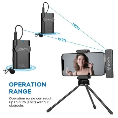 Boya WM4 Pro-K4 Wireless Mic - Black